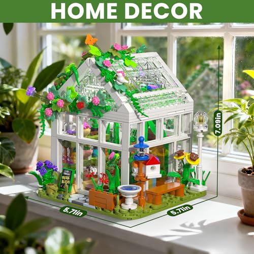 Flowers House Building Set with LED Light, for Adults Teens Girls Ages 8+ - image 6