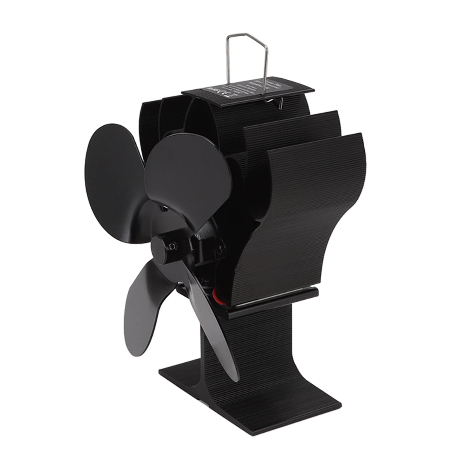 SIXRUN Ventilatore Termoelettrico per Stufe a Legna, Pellet e Gas, 1400 Giri/min, Auto Start, Eco Friendly, Alluminio, Senza Elettricità