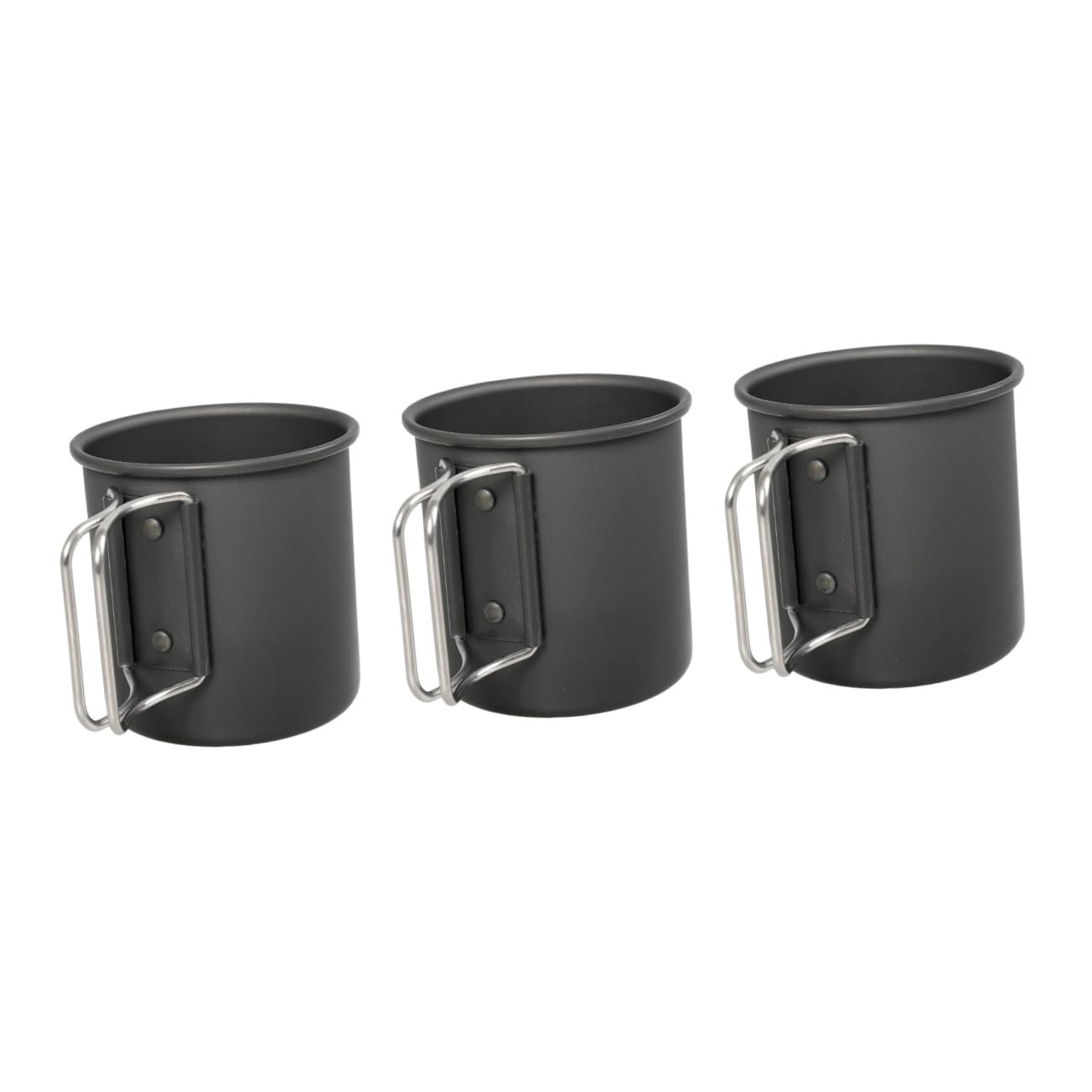 VANZACK 3pièces Tasse De Camping Pliable Aluminium Mug Portable Pour Randonnée Et Activités Plein Air Pour Café Et Thé Design Élégant Et Pratique