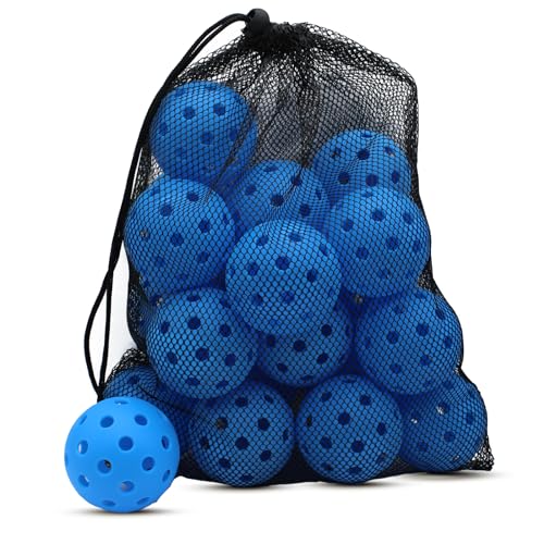 Image of Magicorange Pickleball Balls,USAPA Approved 40 Holes Outdoor Pickleballs | 6 /20 Pack with Mesh Bag for All Paddles and Courts,Weather Resistant,High Elasticity, Durable Seamless Design,Easy to Control