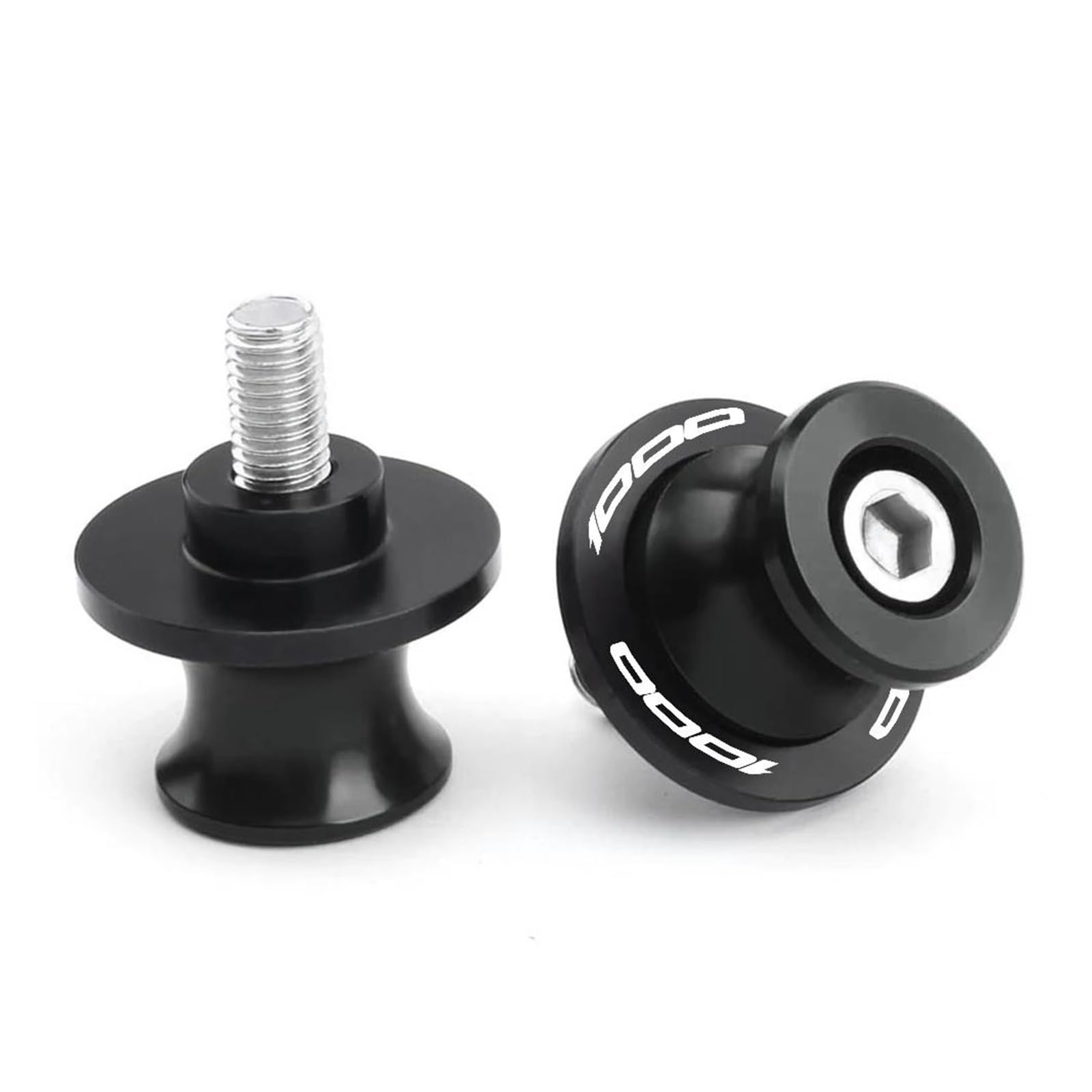 Bobine Forcellone Per KAWASAKI Z1000 Z 1000 2014- Viti Per Cavalletto Cursori E Supporti Forcellone Nottolini Cavalletto(Nero)