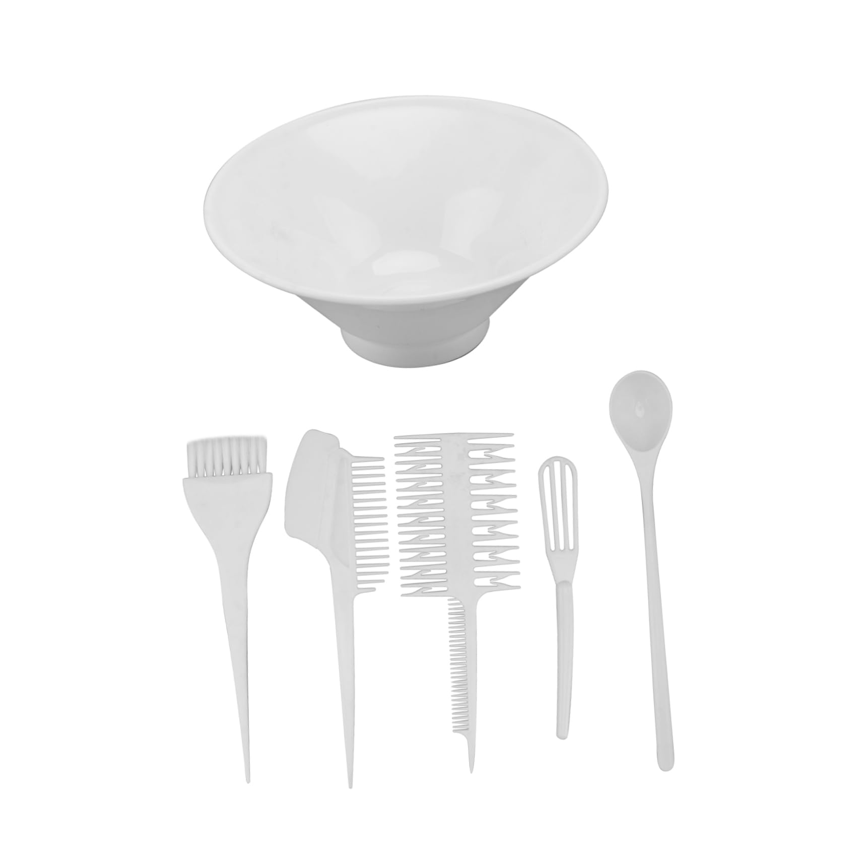 HONMEET Hair Dye Brush Kit 6pc Set Bowl Comb Hair Coloring Tools Hairdressing Diy Kit