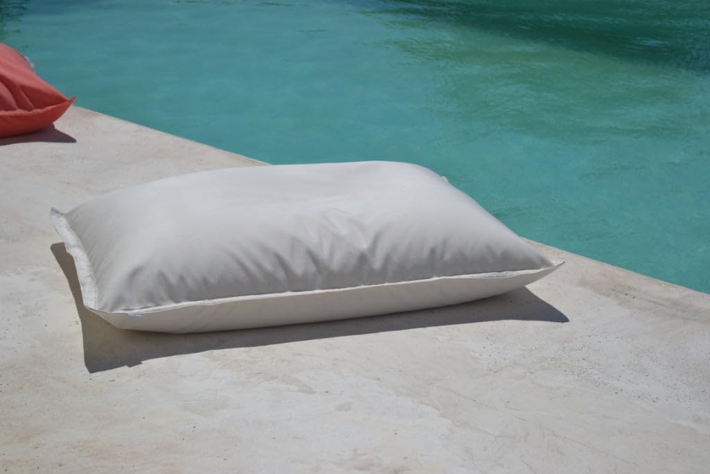 chillisy® Pool Sitzsack Mallorca 160 x 120 – schwimmend – Float-Gefühl inklusive – 5 Jahre Farb-Garantie – Wasserfest, UV-beständig & waschbar - Lindgrün [160x120 cm]