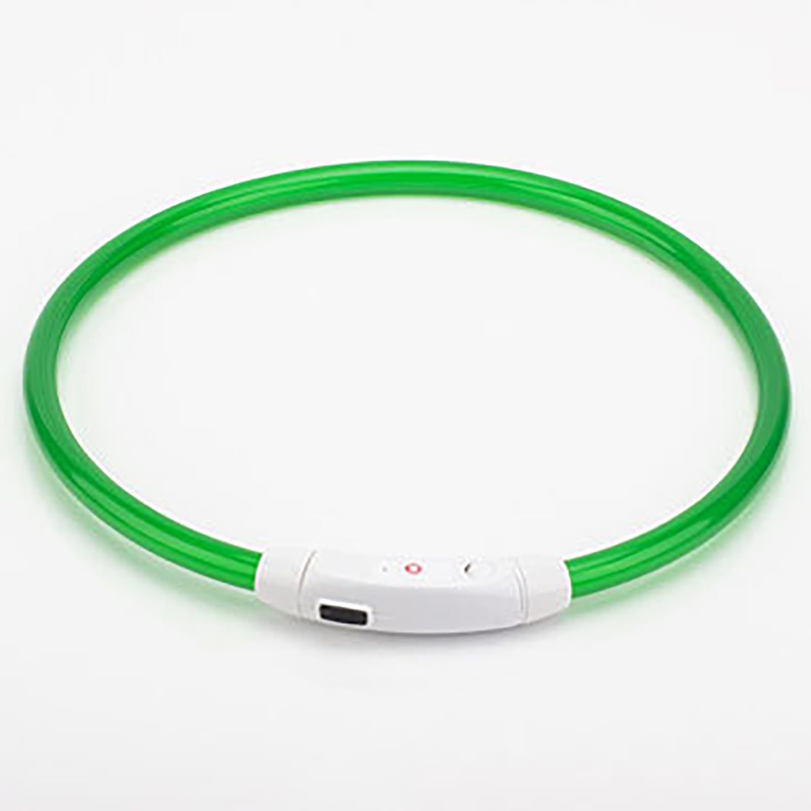 nalainaGlow in The Dark Dog Collars, Waterproof LED Dog Collar Rechargeable, Bright Safety Light Up, Cuttable Lighted Dog Collar for Small Medium Large Dogs, Green