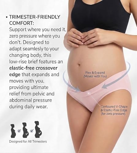 Image of Maternity Panties | 2 Pack Maternity Underwear Under The Bump