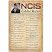 Produktbild Vintage Ncis Gibbs Rules Blechschild Wanddekoration Aluminiumschild Home Bar Poster Wanddekoration Retro Metallschild 30,5 x 20,3 cm