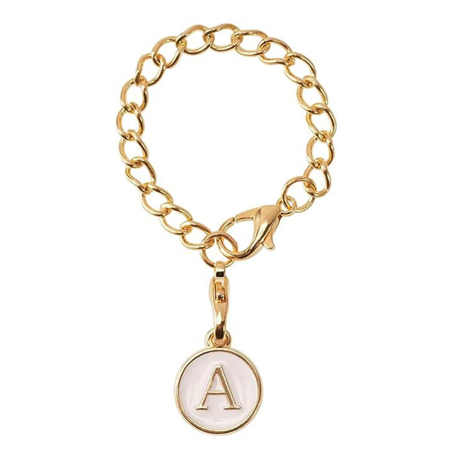 matumou Tumbler Hanging Charm Metal Link Chain Fashion Capital Letter Oil-dripping Water Cup Mug Handle Identification Decoration Chain