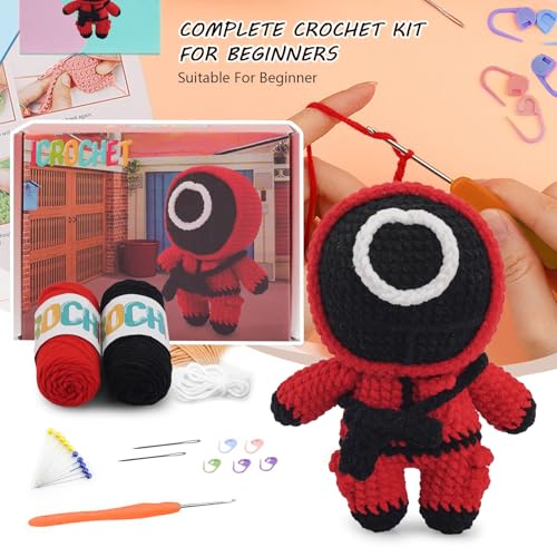 Image of Crochet Kit for Beginners,Crochet Kit Amigurumi Crocheting Animals Kits with Step-by-Step Video Tutorials, Knitting Starter Pack for Adults and Kids