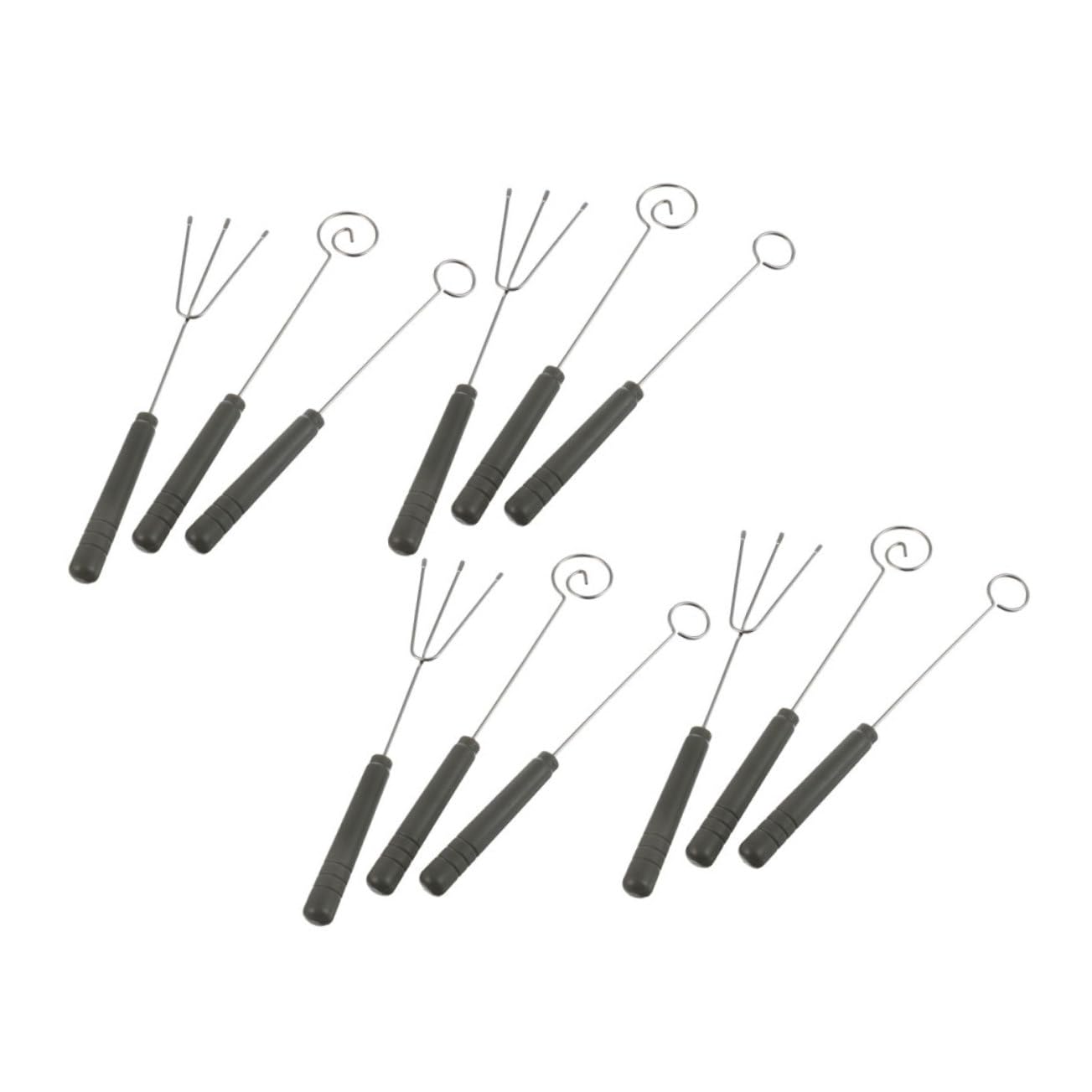 Ciieeo 4 Sets Stainless Steel Fondue Forks for Cheese Chocolate Jams Dipping Tools for Family Gatherings Parties Versatile Kitchen Utensils for DIY Decorating
