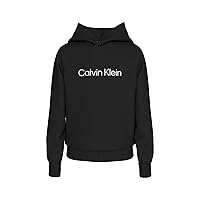 Calvin Klein Inst. Logo Reg. Terry Hoodie Iu0iu00679 Felpa con Cappuccio