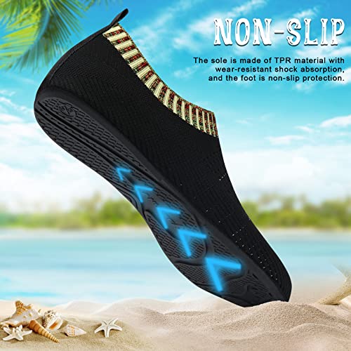 Image of ANLUKE Womens Mens Water Shoes Barefoot Quick-Dry Aqua Socks for Beach Swim Surf Water Sport