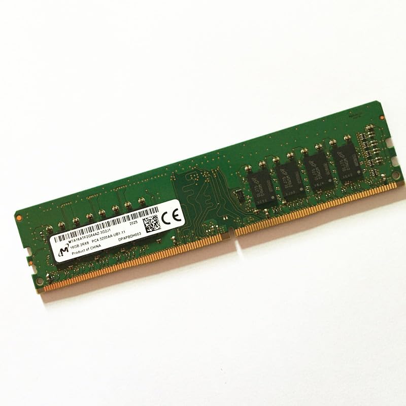 Micron 1R×8 DDR4 3200AA 16GB×1枚 Micron（マイクロン） MICRON 1RX8 PC4-3200 (DDR4-25600) 8GB 2枚組