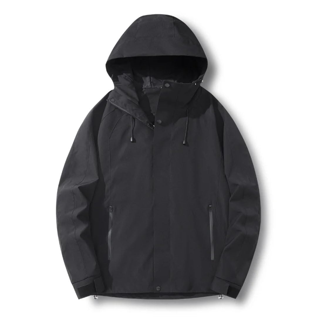 Ropa deportiva de montañismo para hombre, color sólido, para ocio, resistente al viento, transpirable, chaqueta de aventura