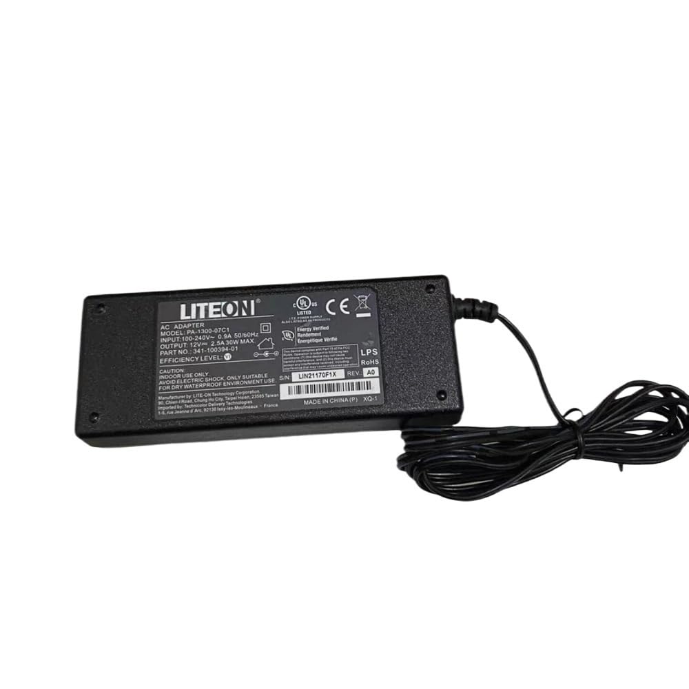 TNNBNT FOR LITEON 12V 2.5A Adapter Charger PA-1300-8M02 FOR LCD Display LED Power Supply Genuine 5.5 * 2.1mm(US CABLE)