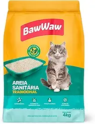 BAW WAW AREIA SANITÁRIA PARA GATOS 4kg