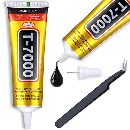 Upgrade T-7000 Black Adhesive Glue, Cridoz 110ml Waterproof Jewelry Glue Precision Craft…