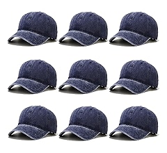 Amazon.com: 9 Pieces Vintage Washed Baseball Cap for Men