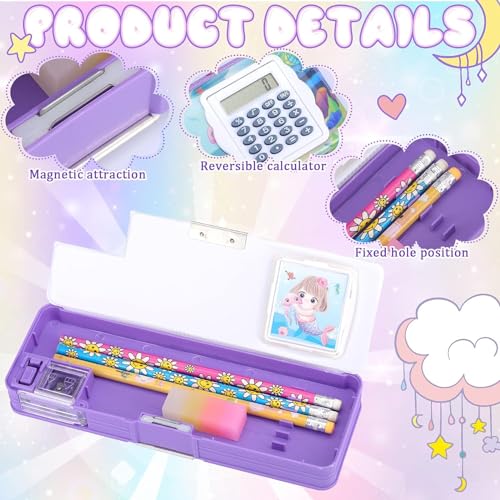 Image of Unicorn Calculator Pencil Boxs With Stationery Set For Girls Geometry Box Best Return Gift for Kids unicorn stationery set unicorn pencil