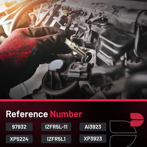 Image of BDFHYK 97932 Iridium Spark Plugs Compatible with Dodge Dakota 2005-2007 4.7L V8 Engines Replacement for IZFR5L-11 AI3923 XP3923 XP5224 IZFR5L11 Set of 8