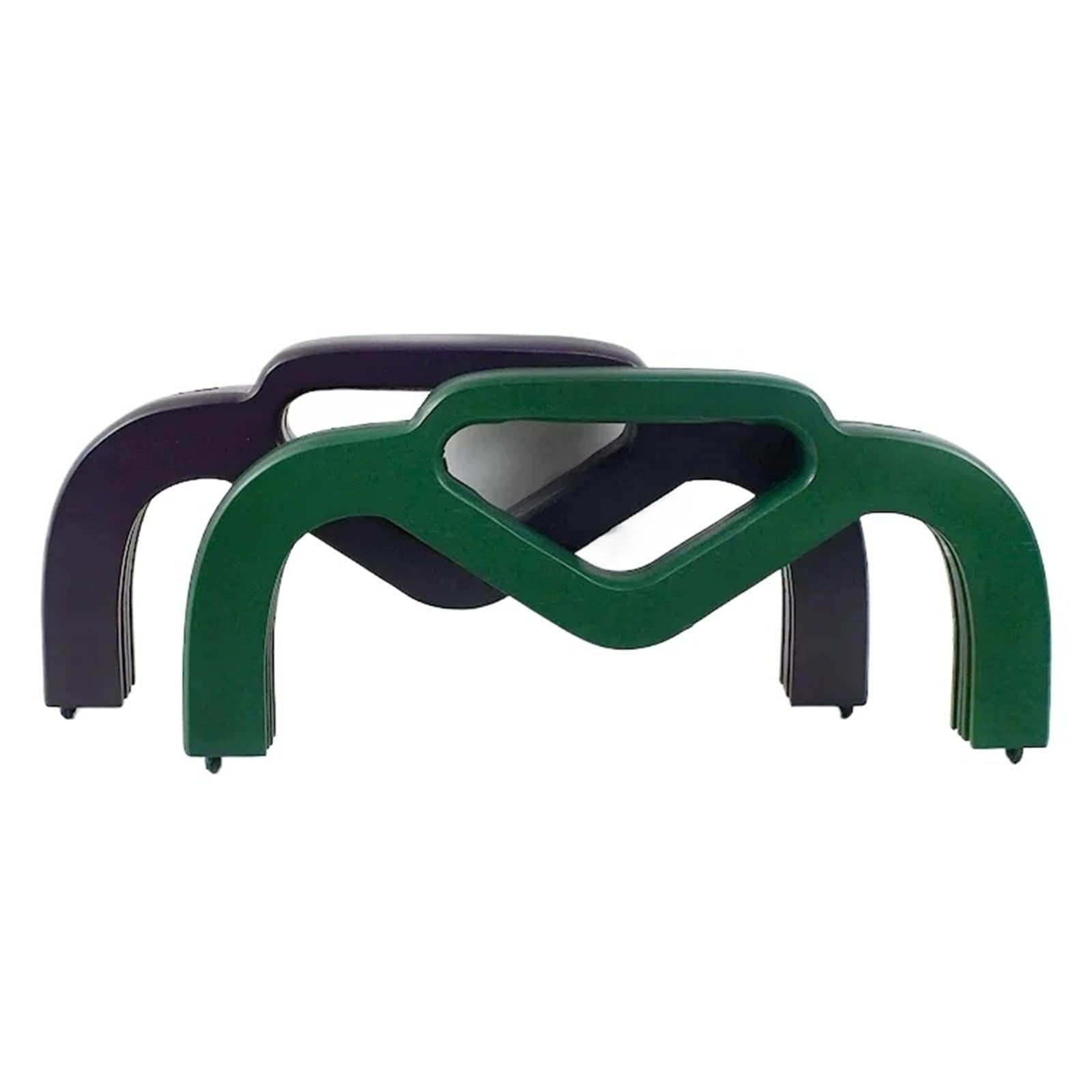 Asa de madera for bolso 25 cm, marco magnético for monedero, soporte costura for bolsos mujer, asas, accesorios bricolaje(LightGreen)