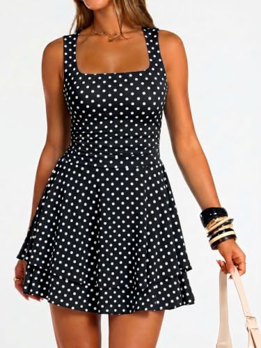Image of Trendy Queen Women Mini Summer Party Homecoming Beach Vacation Sun Dresses
