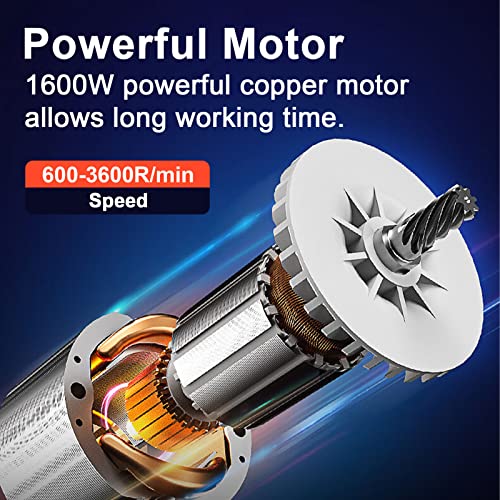 1600W Buffer Polisher, 6 Speed Variable Rotary Buffer Polisher Waxer, Powerful Car Polisher For Car Floor Tile Metal And Wood #TOP1