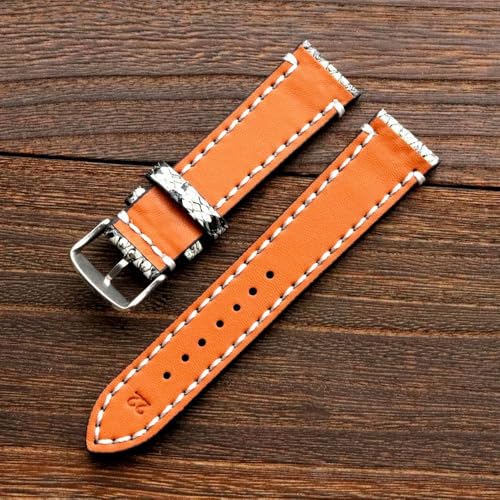 Image of Moran Quick Release Leather Watch Band 18mm 19mm 20mm 21mm 22mm 23mm 24mm Quick Release Calfskin Watch Strap for Men and Women