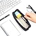 DOBMIT Pencil Pen Case, Big Capacity Pencil Pouch Makeup Bag Durable Office Stationery Organizer - Black