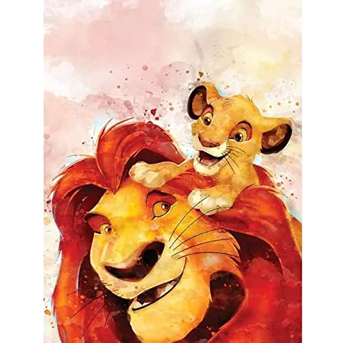 Kit De Pintura De Diamantes 5d El Rey León Simba 5d Diamante Pintura Diy Diamante Pintura,5d...