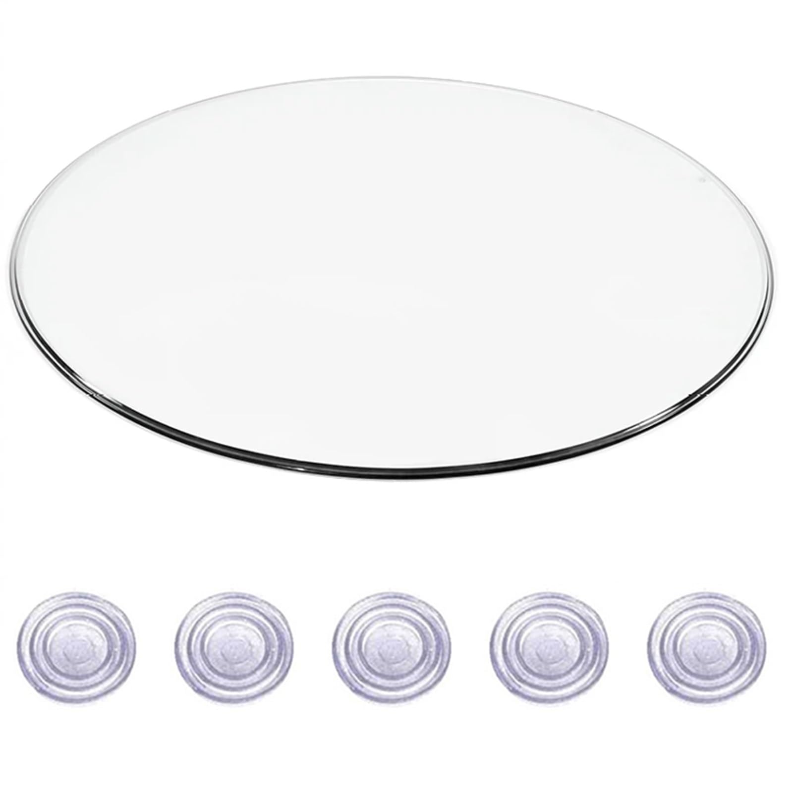 Tafelblad van gehard glas 700 mm rond kopen