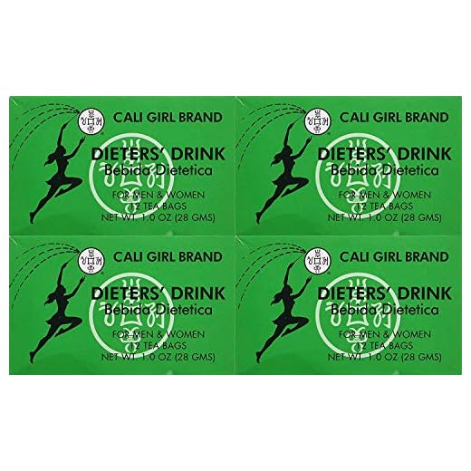 Dieter's Drink Cali Girl Brand for Men and Woman NT WT 1.0oz - SET OF 4