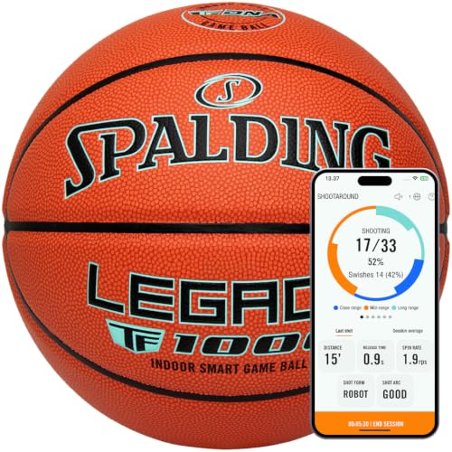 Spalding Legacy TF1000 - Balón de baloncesto inteligente con aplicación