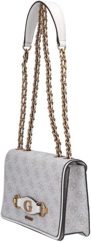 GUESS Womens Izzy Convertible Crossbody, Flap, Dove Logo