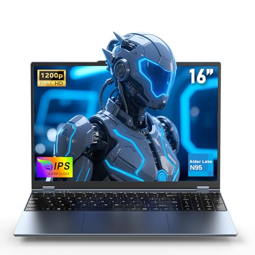 FUNYET 16 pollici gaming laptop, grafica discreta GeForce MX350, notebook processore N95 (fino a 3,4 Ghz), 16GB RAM 1TB...