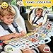 6 Sets Reusable Sticker Book for Toddlers 3-6, Jelly Stickers Book for Kids, Travel Sticker Activity Toys for Childs 3 4 5 6 Years Girls & Boys Best Gifts
