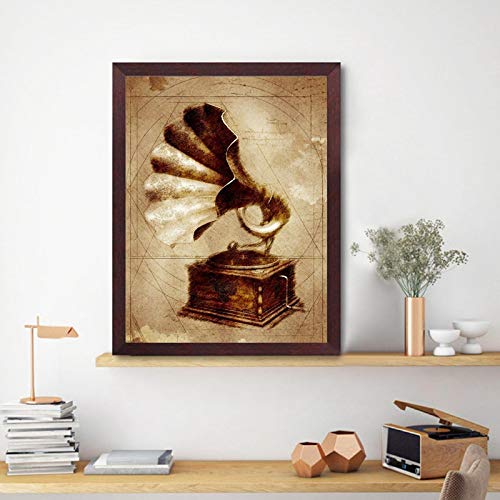 Kunovo Wall Decor Gramophone Prints Antique Industrial Wall Art Picture Canvas Paintings Steampunk Poster Musician Gift Paints Artwork Pictures 40X60Cm (Unframed) steampunk buy now online Kunovo Wall Decor Gramophone Prints Antique Industrial Wall Art Picture Canvas Paintings Steampunk Poster Musician Gift Paints Artwork Pictures 40X60Cm (Unframed) steampunk buy now online