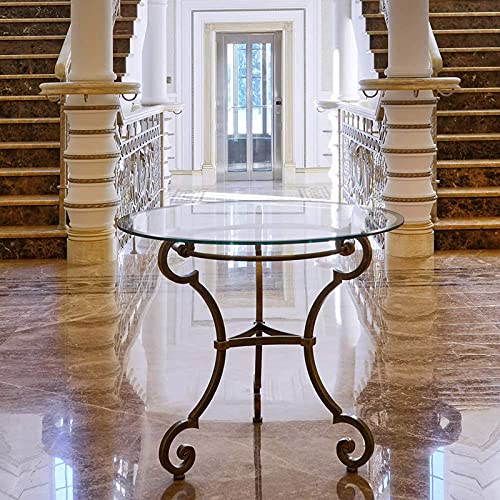 Dessus de table en verre plateau haut de gamme aux bords lisses