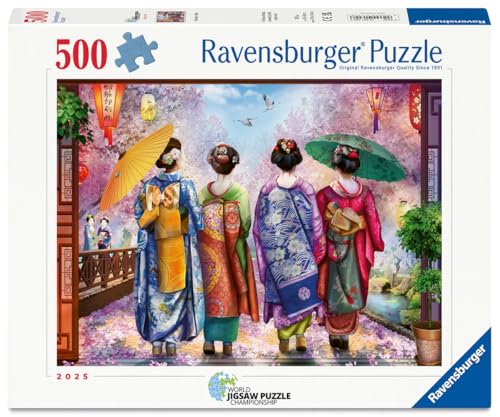Ravensburger - Puzzle 500 pièces - Promenade Fleurie