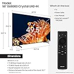 SAMSUNG 50-Inch Class 4K Crystal UHD DU8000 Series HDR Smart TV w/Object Tracking Sound Lite, Motion Xcelerator, Ultra Slim Design, Gaming Hub, Alexa Built-in (UN50DU8000, 2024 Model) - Image 2