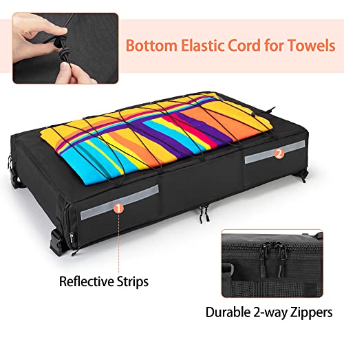 Fasrom T-Top Storage Bag For Boat Life Jackets, Holds Up To 6 Type Ii Life Jackets, Black (Not Includes Life Jackets) #TOP3