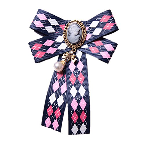 Preisvergleich Produktbild Schulmädchen Schleife Kragen Schule Programm Durchführen Kragen Beruf Lernender Schuluniform Kind Fliege Brosche Persönlichkeit Einfachheit,Blue-OneSize