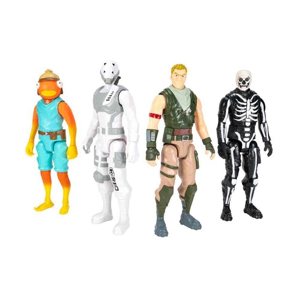 Fortnite Victory Series - Confezione da 4 statuine articolate da 30,5 cm, con codice per bonus virtuale