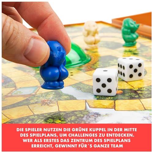 Spin Master Games - Jumanji - das actiongeladene Familienspiel, Deluxe-Version mit Spielcomputer inkl. Licht- und Soundeffekten; für 2–4 mutige Abenteurer ab 8 Jahren