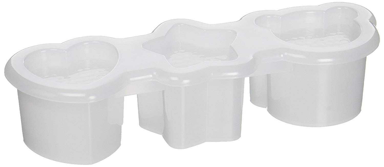 Sushi Mold Rice Ball Maker with Heart, Star, Bear Three Shapes, White, 7 (L) X 2-1/4 (W) X 1-1/2 (H)