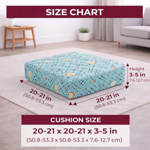 Image of STITCHNEST 'Contour Fit Series' Stretchable Printed Wooden Sofa Cover (Pack of 6) - Elastic Wooden Chair Cover | Wooden Sofa Seat Cover | Size - 20-21 x 20-21 x 3-5 in