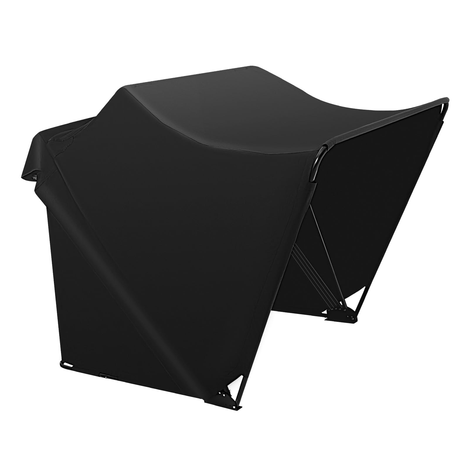 Motorrad Zelt Garage Oxford-Stoff Motorrad Zeltgarage Faltgarage wasserdichte Zeltgarage Motorradgarage mit Handtasche Garage Zelt Carport für Motorräder, Roller, Fahrräder, 270x105x155 cm, Schwarz