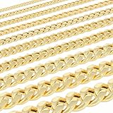 Nuragold 10K Real Yellow Gold Miami Cuban Link Chain Bracelet 7