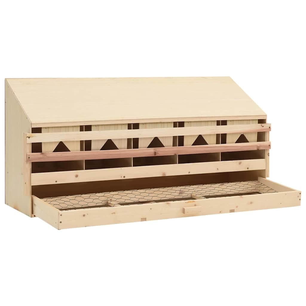 Pollaio Legenest, con 5 scomparti, in legno di pino, 117 x 33 x 54