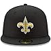 New Era Men's Black New Orleans Saints Omaha 59FIFTY Fitted Hat