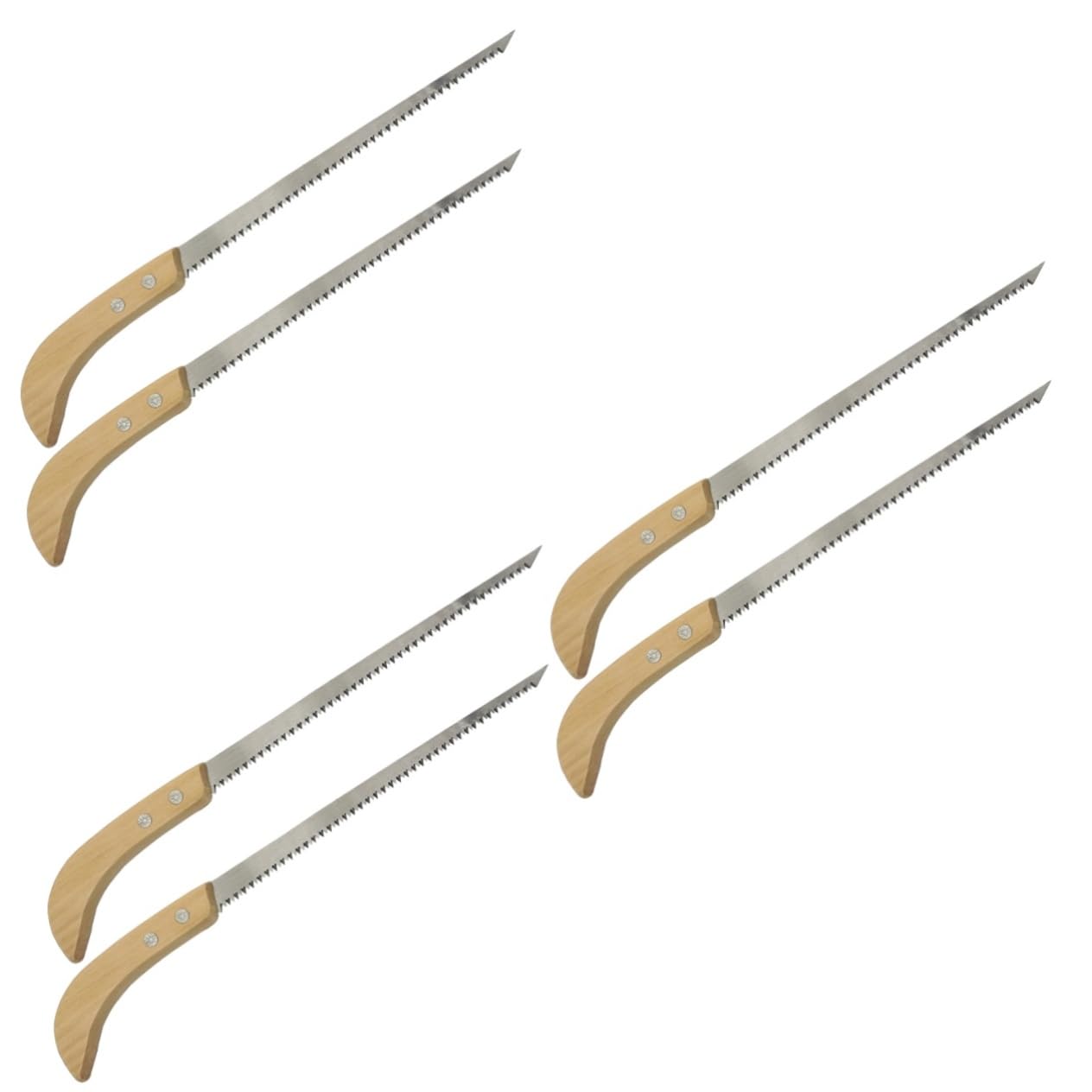 Yardwe 3 Set Di A Mano Per Legno Mini A Mano Per Lavorazione Del Legno Seghetto Da Giardino Senza Impugnatura Per Campeggio 2 Pezzi*3